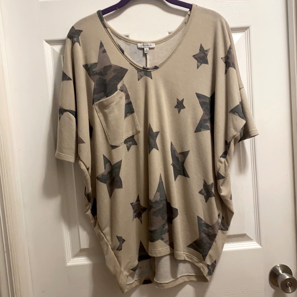 White birch Short Sleeve Star Pocket shirt